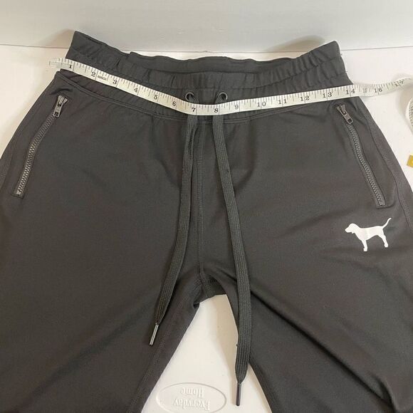 PINK|by Victoria Secret| Ultimate|Black basic|Track pant| Joggers| zipper pocket - Picture 6 of 11